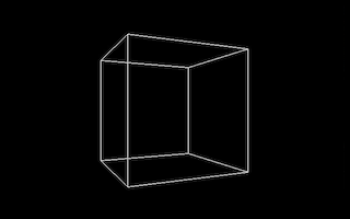 Wireframe cube