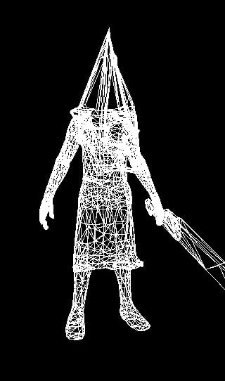 Wireframe Pyramid Head