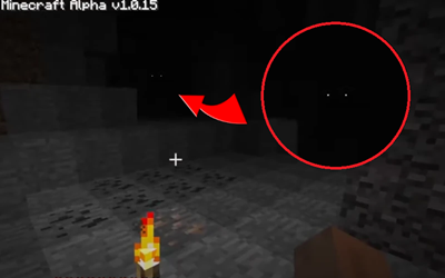 Скриншот из Minecraft с демонстрацией бага с зазорами между треугольниками